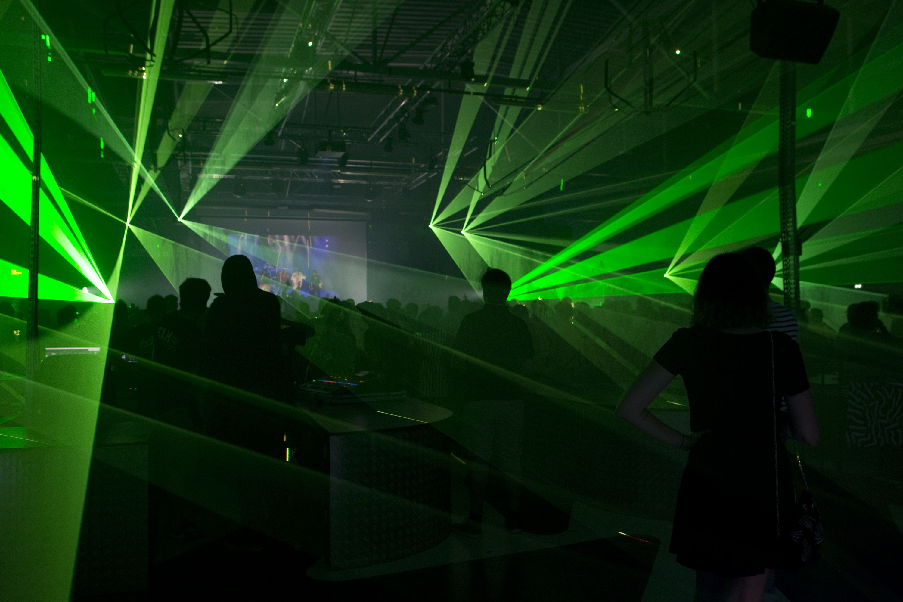 Lasers et éclairage de concert