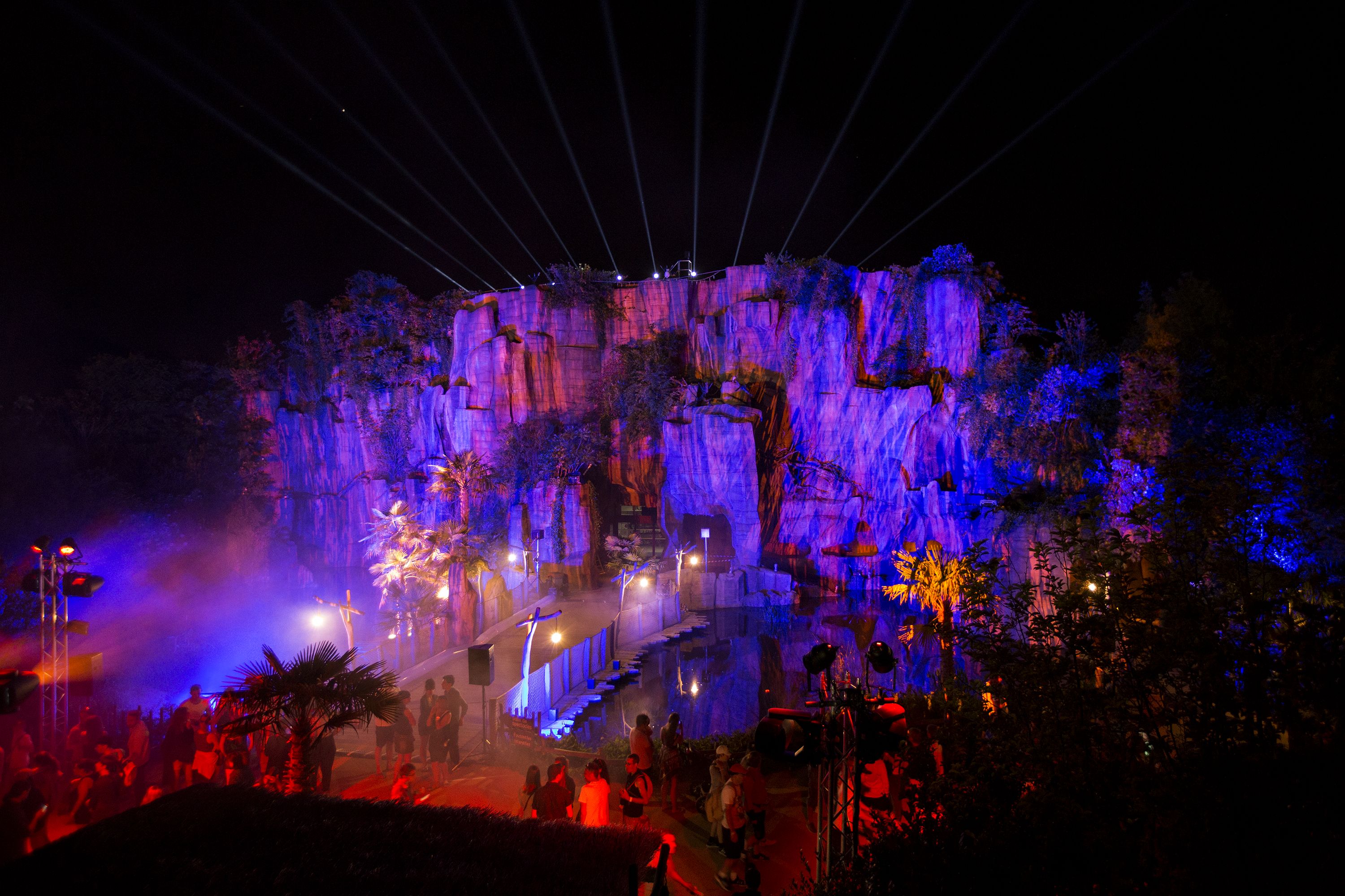 Spectacle nocturne mis en lumière